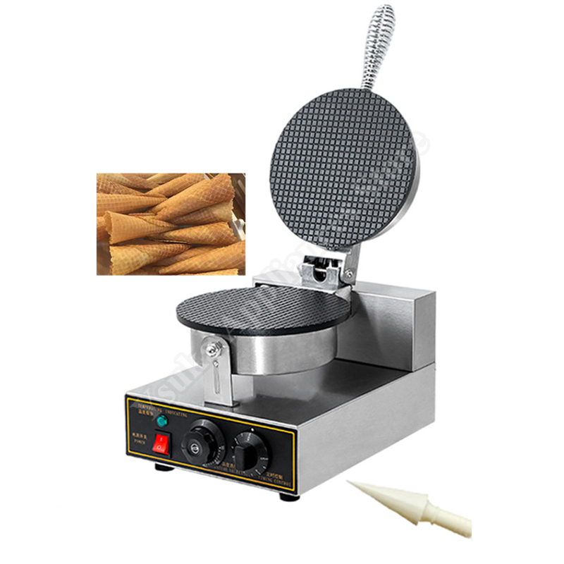 Mini Waffle Maker Machine - 바삭한 아이스크림 콘 제조기, 상업용 아이스크림