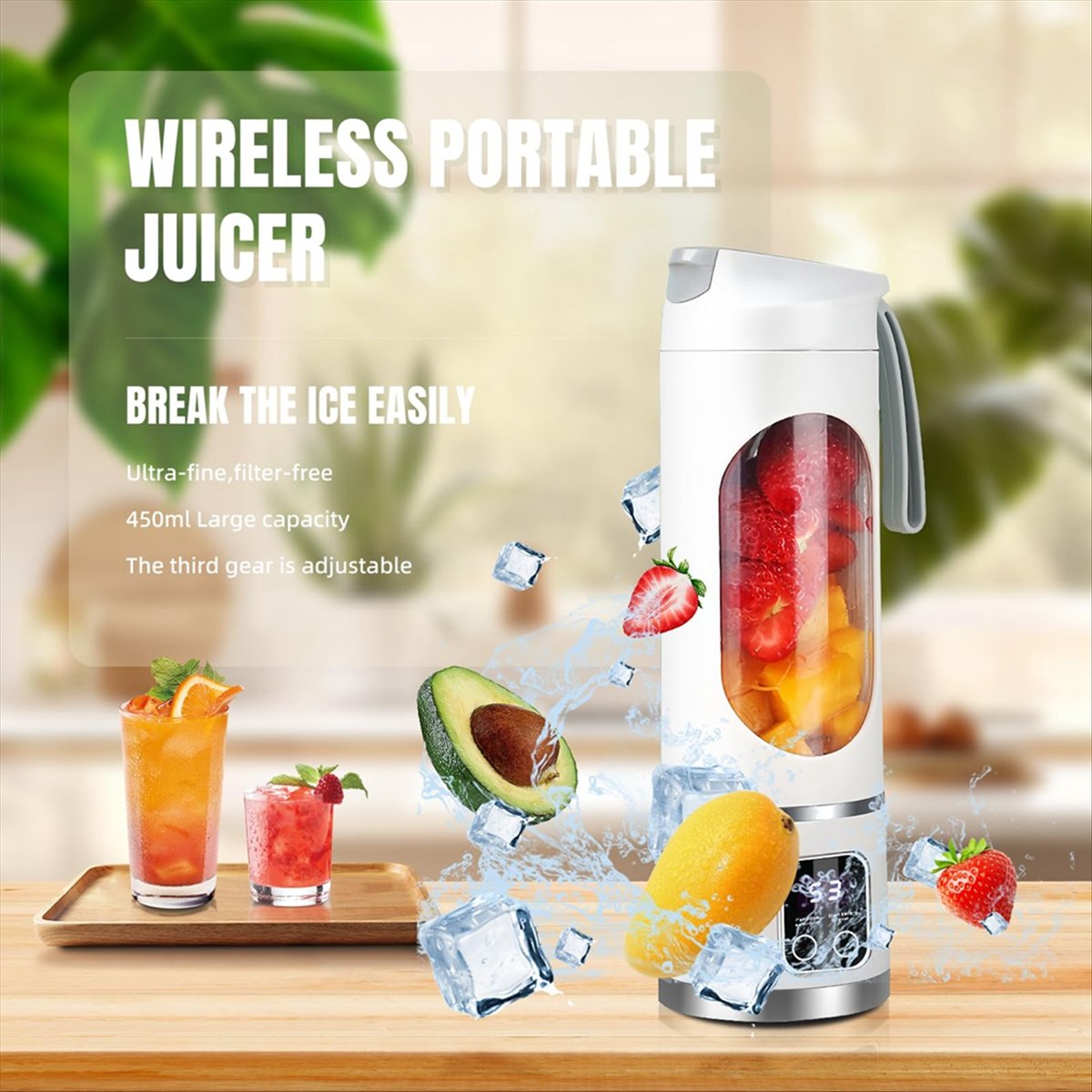 Portable Blender Usb Rechargeable - A20M USB 충전식 휴대용 블렌더 8