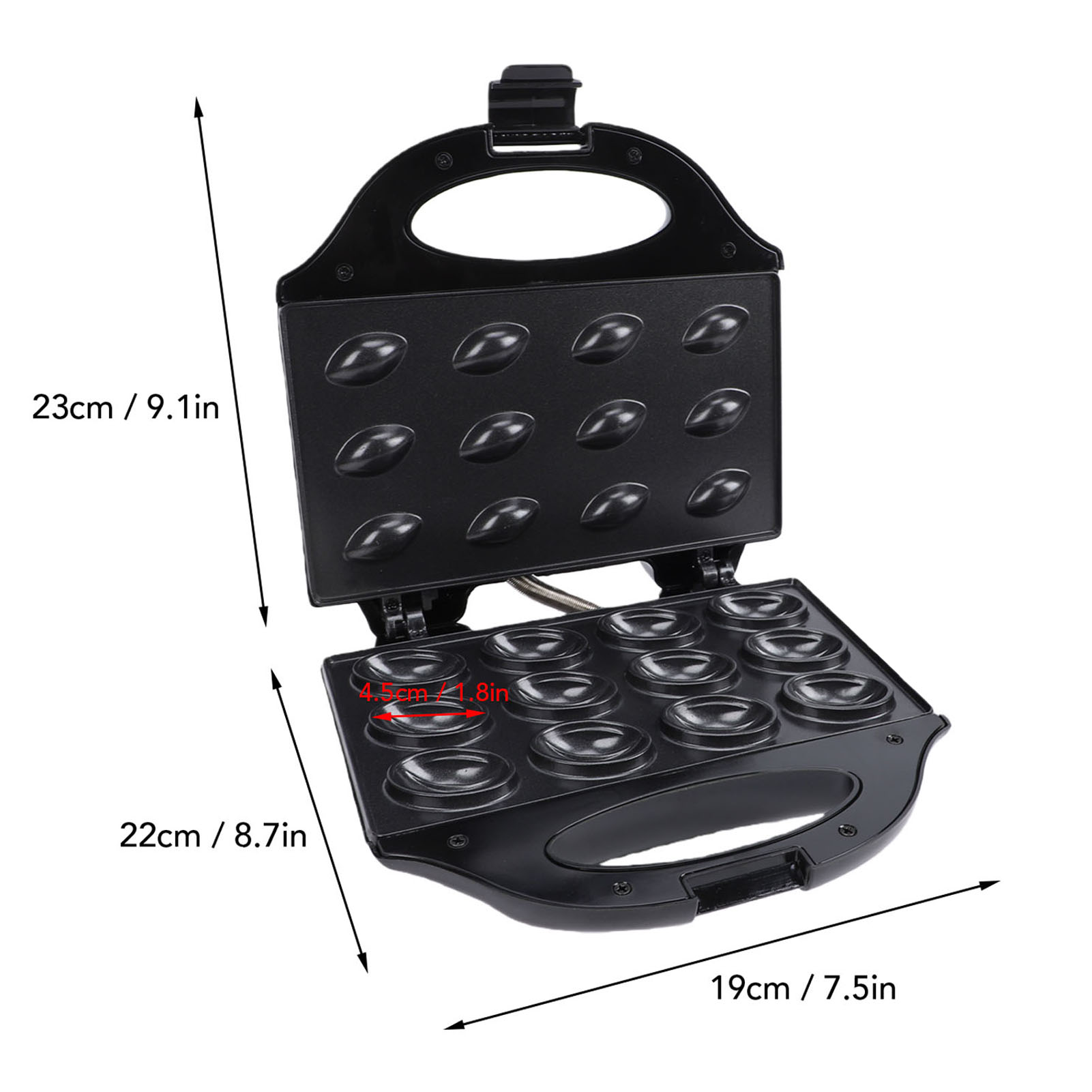 월넛 메이커 750W, 12개 분량, 논스틱 코팅, 미 - Mini Waffle Maker Machine 리뷰 및 가격