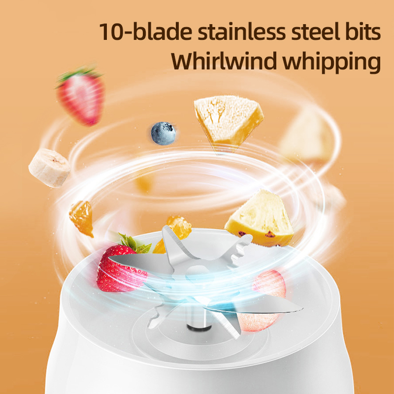 450ml 휴대용 블렌더, 10개의 칼날, USB 충전 - Portable Blender Usb Rechargeable 리뷰 및 가격