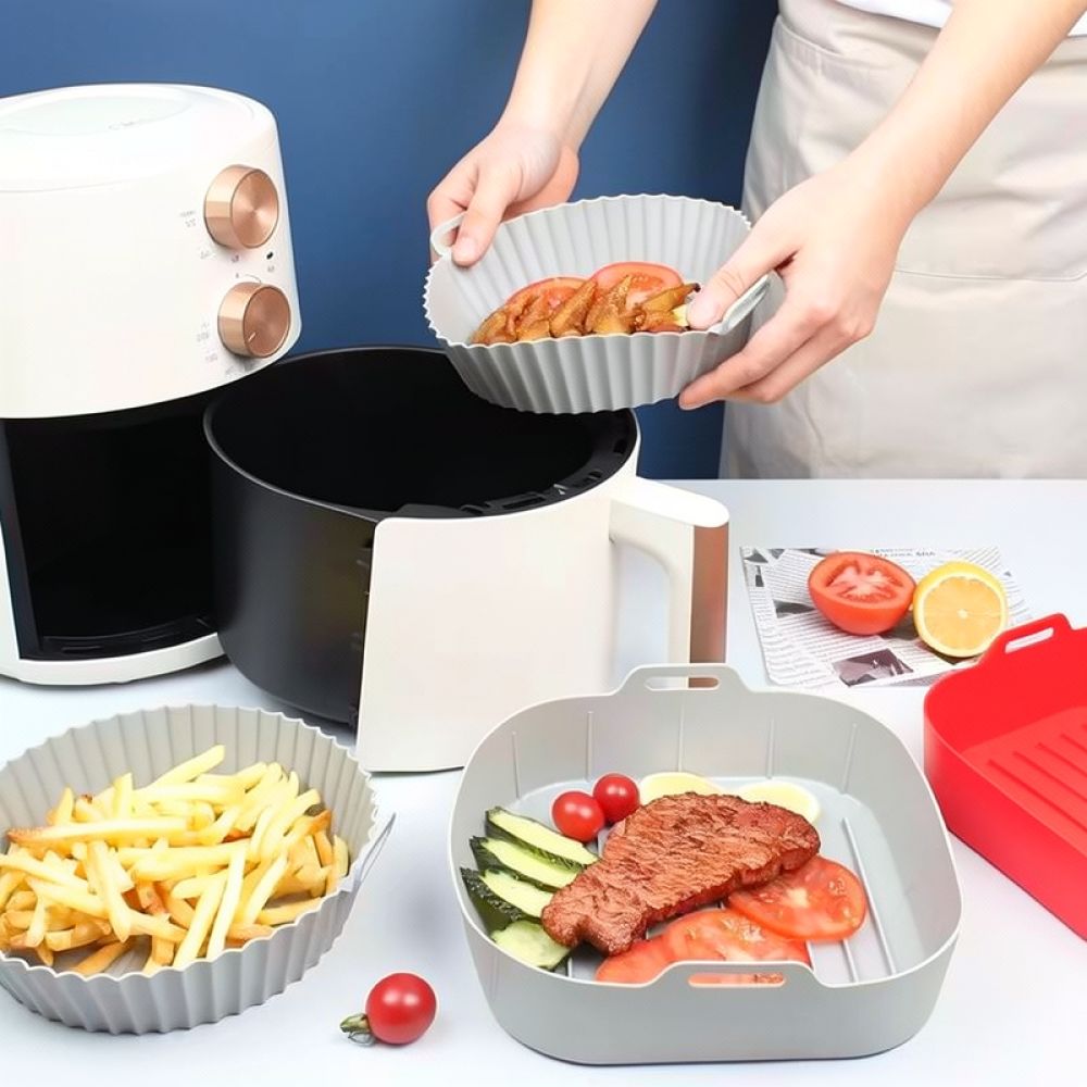 재사용 가능한 사각형 실리콘 라이너, 에어프라이어용,  - Air Fryer Silicone Pot Liner 리뷰 및 가격