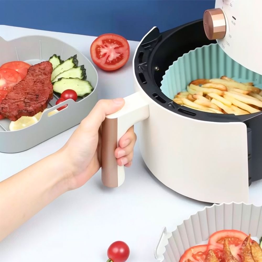 정사각형 실리콘 에어프라이어 바스켓 라이너, 재사용 가 - Air Fryer Silicone Pot Liner 리뷰 및 가격
