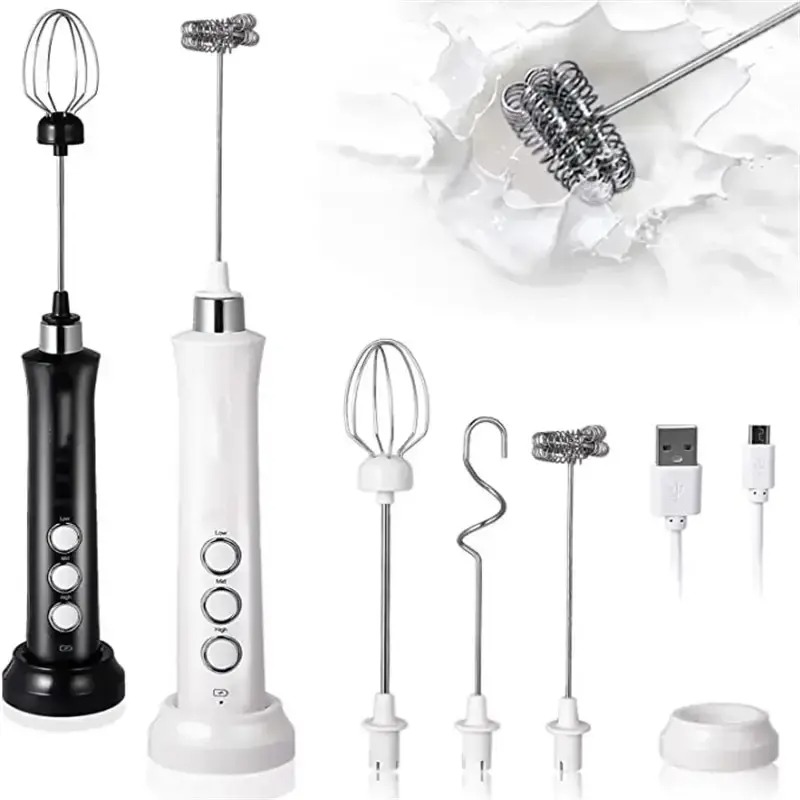 3 in 1 전기 우유 거품기 충전식 우유 거품 제조기 - Electric Milk Frother Handheld 리뷰 및 가격