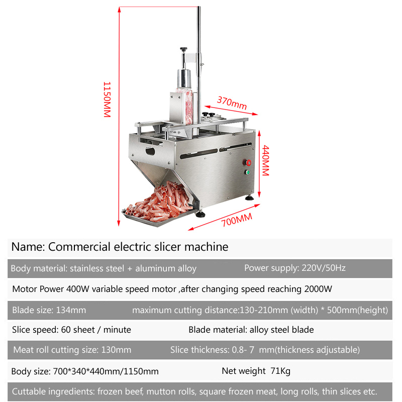 전기식 슬라이서, 육류 절단기, 상업용/가정용, 완전  - Automatic Meat Slicer Home 리뷰 및 가격